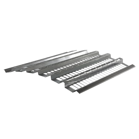 Vestil Open-Area Pallet Rack Decking 38.5"W x 108"L Gray Galvanized Steel PCH-108